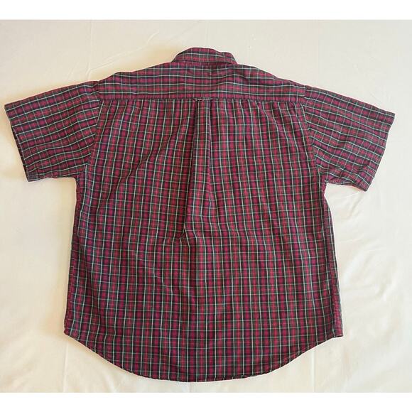 Woods & Gray Plaid Cotton Short-Sleeve Button Down - Size L - Picture 6 of 7